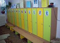 Шкафчики для раздевалок «ЛидерEvora-детский» ЛДСП